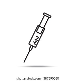 Line icon- syringe