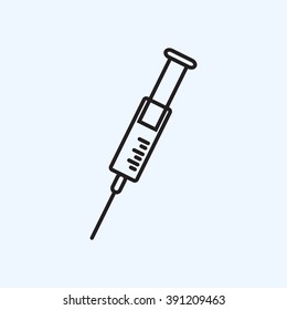Line icon- syringe