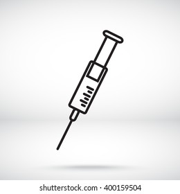 Line icon- syringe