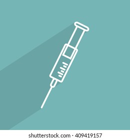 Line icon- syringe