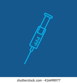Line icon- syringe