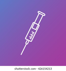 Line icon- syringe