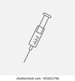 Line icon- syringe