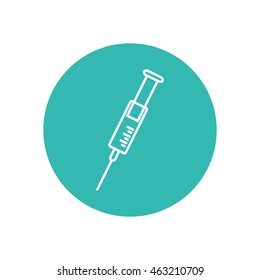 Line icon- syringe