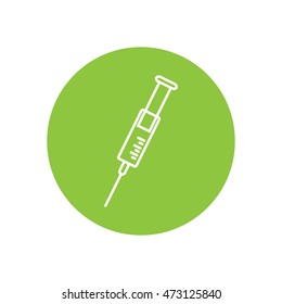 Line icon- syringe