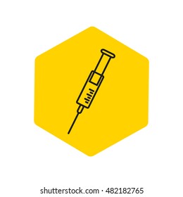Line icon- syringe