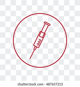 Line icon- syringe