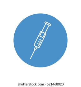 Line icon- syringe