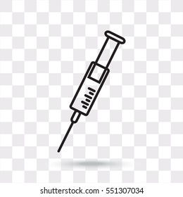 Line icon- syringe