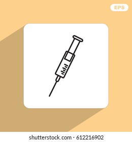 Line icon- syringe