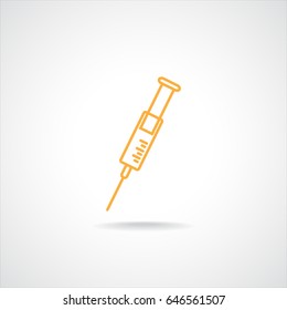 Line icon- syringe