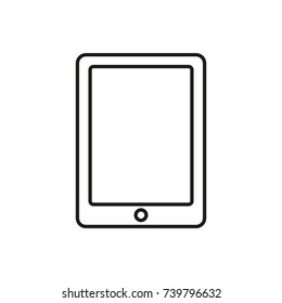 Line icon. Tablet