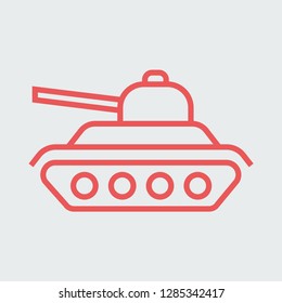 Line icon tank