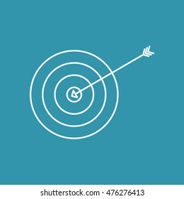 Line Icon of Target.