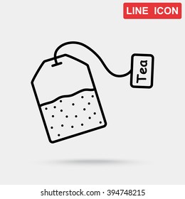 Line icon-  teabag