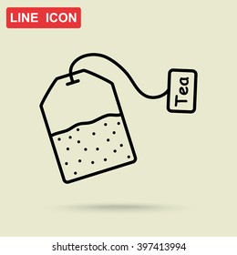 Line icon-  teabag