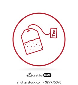 Line icon-  teabag