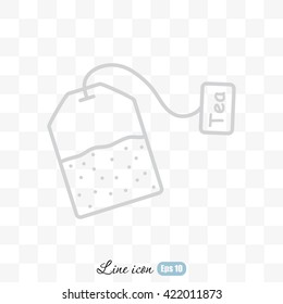 Line icon-  teabag
