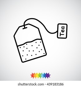 Line icon-  teabag