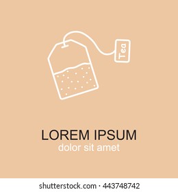 Line icon-  teabag