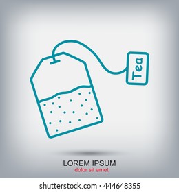 Line icon-  teabag