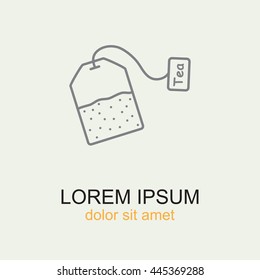 Line icon-  teabag