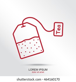 Line icon-  teabag