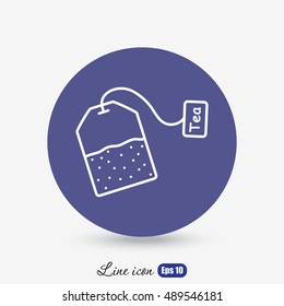 Line icon-  teabag