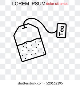 Line icon-  teabag