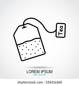 Line icon-  teabag