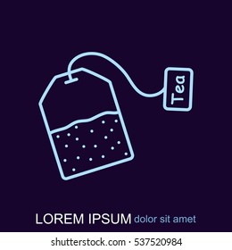 Line icon-  teabag