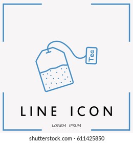 Line icon-  teabag