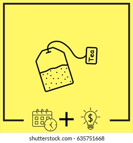 Line icon-  teabag