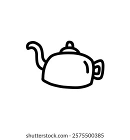 Line icon of a teapot