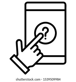 A line icon for telephone 