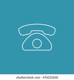 Line Icon of Telephone.