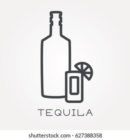 Line icon tequila