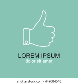 Line icon- thumb up