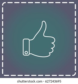 Line icon- thumb up