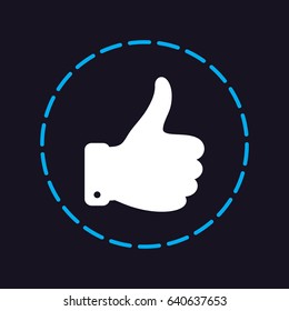 Line icon- thumb up
