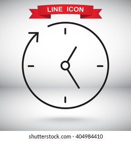 Line icon- time
