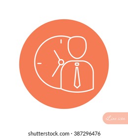 Line icon-   time management