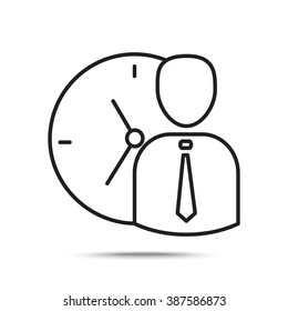 Line icon-   time management
