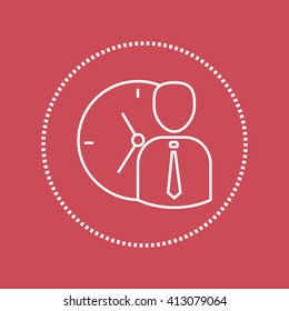 Line icon-   time management