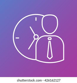 Line icon-   time management