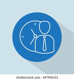 Line icon-   time management