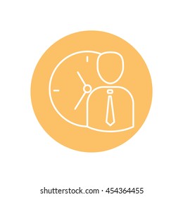 Line icon-   time management