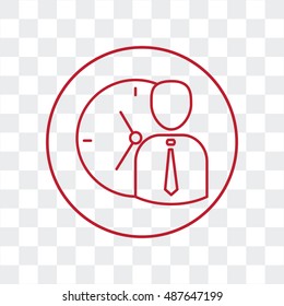 Line icon-   time management