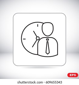 Line icon-   time management