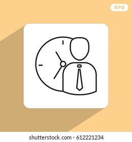 Line icon-   time management
